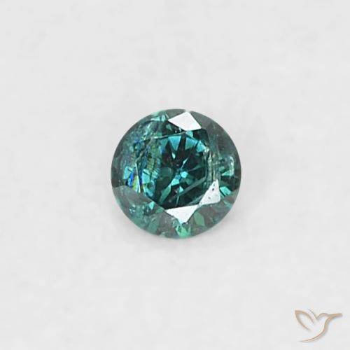 0.02ct Naturel Bleu Diamant, Tour, SI