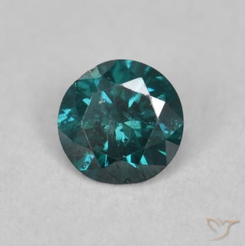 Diamant Vert naturelle Tour, 0.12 ct, SI