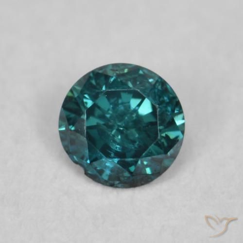 Diamant Vert naturelle Tour, 0.06 ct, SI