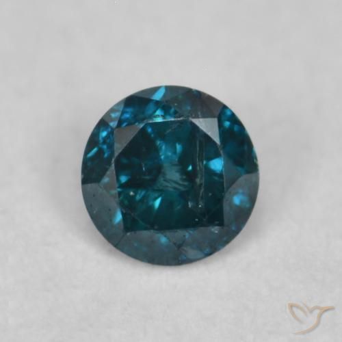 0.07ct Naturel Bleu Diamant, Tour, VVS-VS