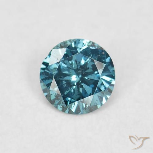 0.06ct Naturel Bleu Diamant, Tour, VVS-VS