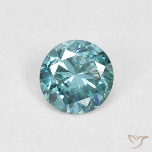 0.06ct Naturel Bleu Diamant, Tour, VVS-VS