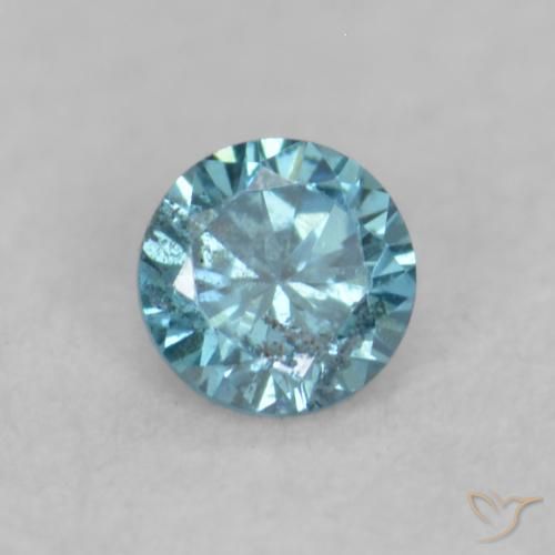 0.03ct Naturel Bleu Diamant, Tour, VVS-VS
