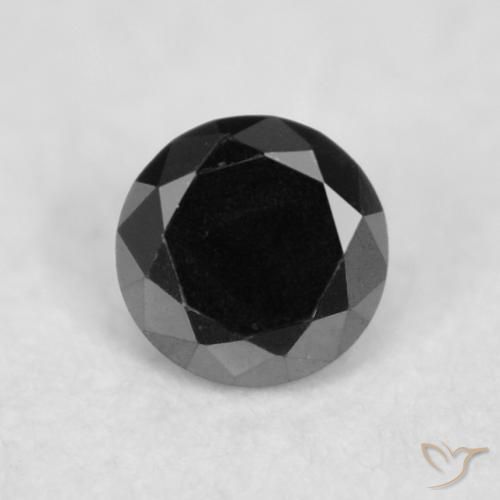 0.03ct Naturel Noire Diamant, Tour, Opaque