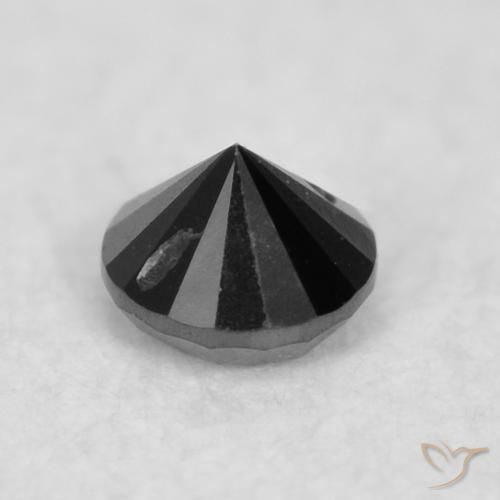 Diamant Noire naturelle Tour, 0.03 ct, Opaque