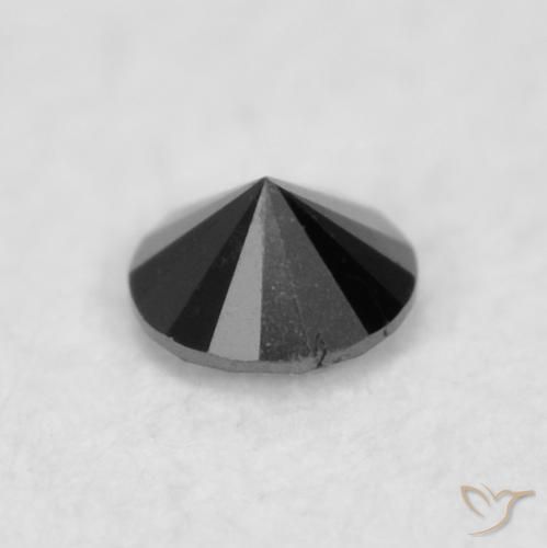 Diamant Noire naturelle Tour, 0.02 ct, Opaque