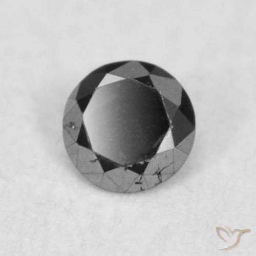 Diamant Noire naturelle Tour, 0.03 ct, Opaque