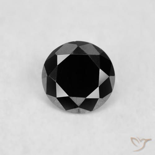 0.02ct Naturel Noire Diamant, Tour, Opaque