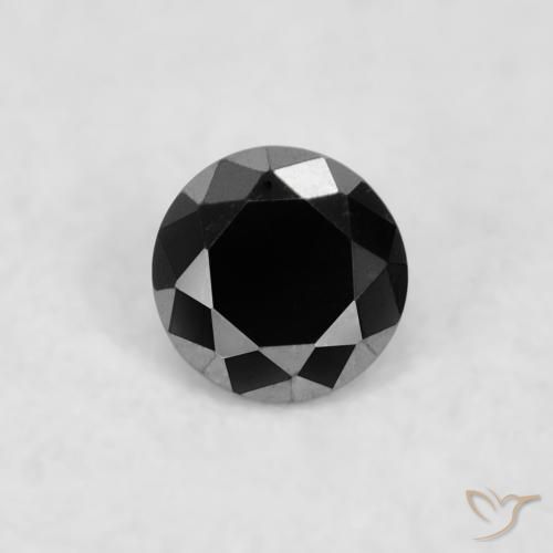 0.03ct Naturel Noire Diamant, Tour, Opaque