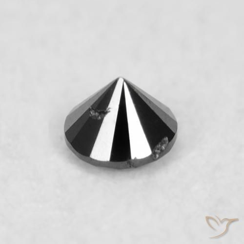 Diamant Noire naturelle Tour, 0.03 ct, Opaque