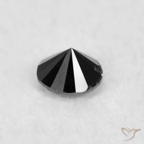 Diamant Noire naturelle Tour, 0.02 ct, Opaque