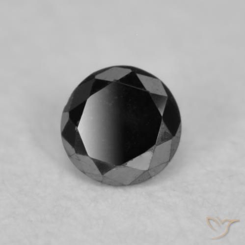 Diamant Noire naturelle Tour, 0.03 ct, Opaque