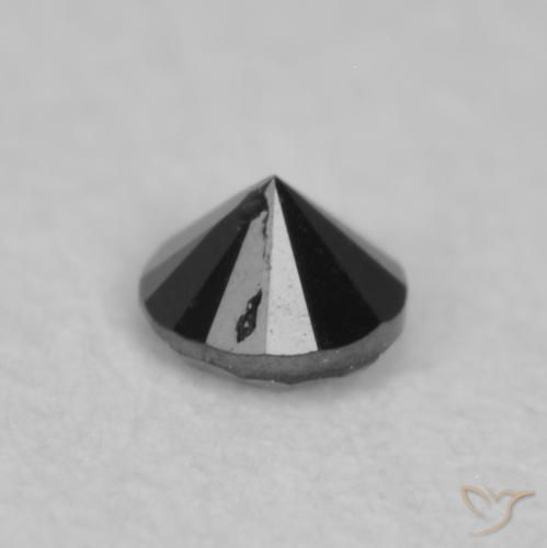 Diamant Noire naturelle Tour, 0.03 ct, Opaque