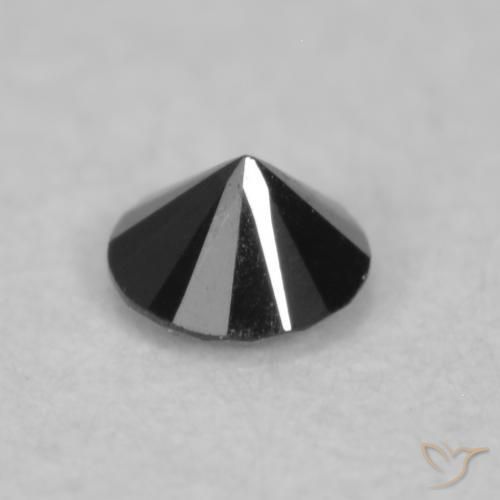 Diamant Noire naturelle Tour, 0.04 ct, Opaque