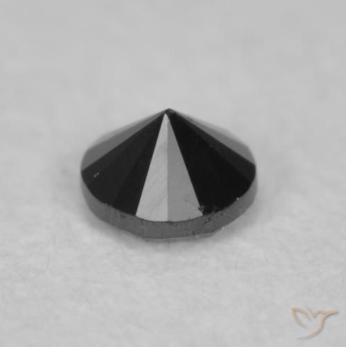 Diamant Noire naturelle Tour, 0.03 ct, Opaque