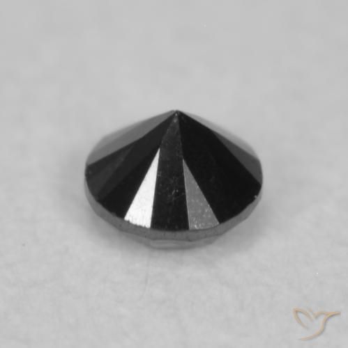 Diamant Noire naturelle Tour, 0.05 ct, Opaque