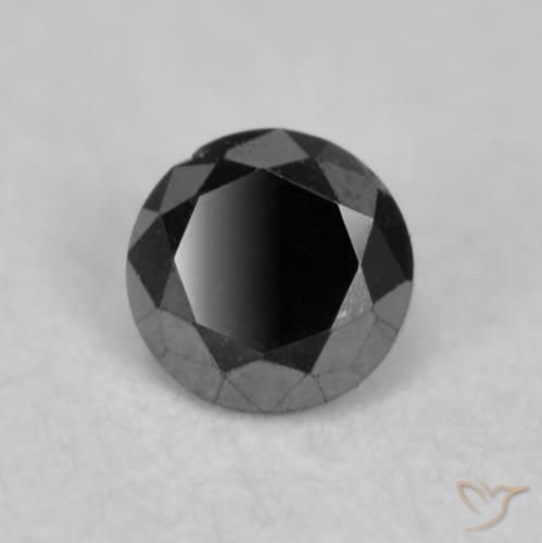 Diamant Noire naturelle Tour, 0.04 ct, Opaque