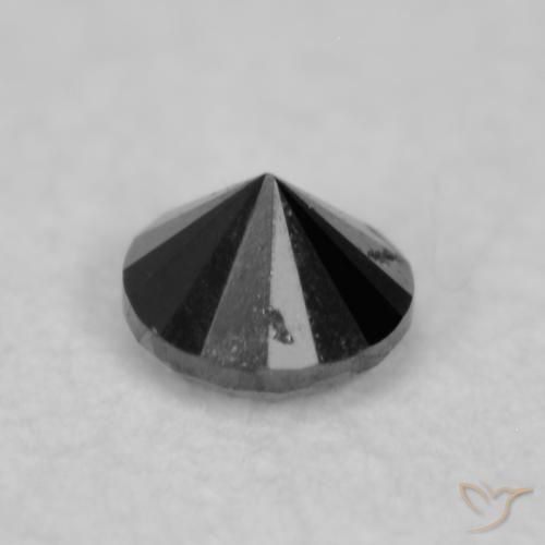 Diamant Noire naturelle Tour, 0.04 ct, Opaque