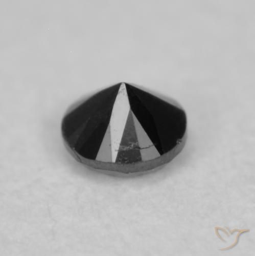 Diamant Noire naturelle Tour, 0.03 ct, Opaque