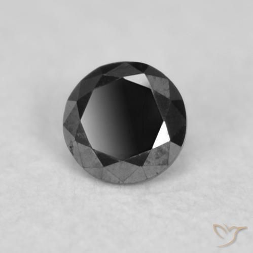 Diamant Noire naturelle Tour, 0.02 ct, Opaque