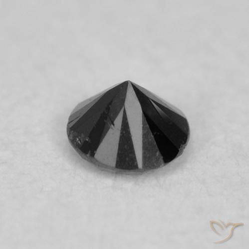 Diamant Noire naturelle Tour, 0.02 ct, Opaque
