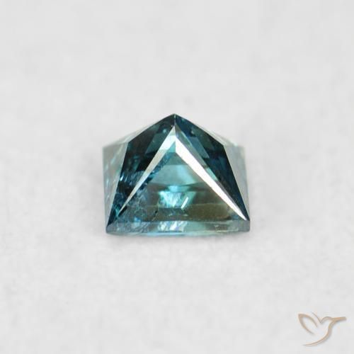 Diamant Bleu naturelle Carré, 0.06 ct, VS