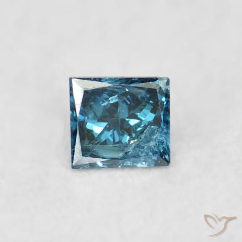 0.02ct Naturel Bleu Diamant, Carré, VS