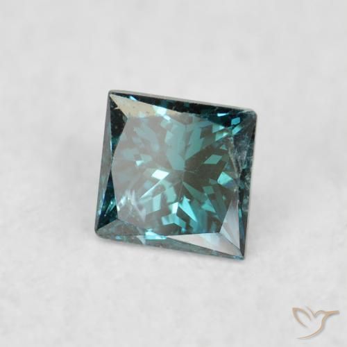 Diamant Vert naturelle Carré, 0.07 ct, VS