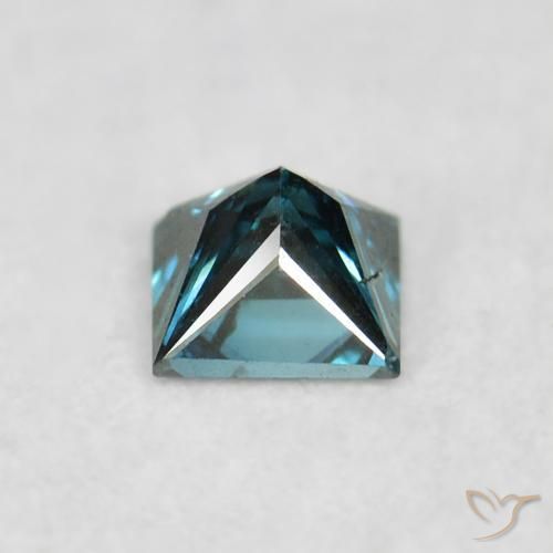 Diamant Vert naturelle Carré, 0.07 ct, VS