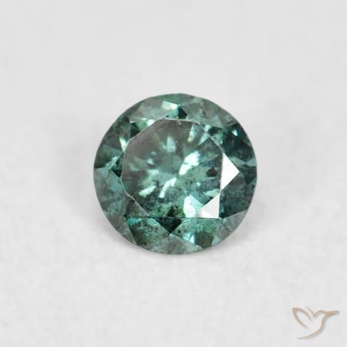 Diamant Vert naturelle Tour, 0.06 ct, VS-SI
