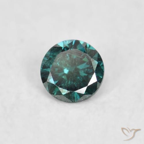 Diamant Vert naturelle Tour, 0.04 ct, VS-SI