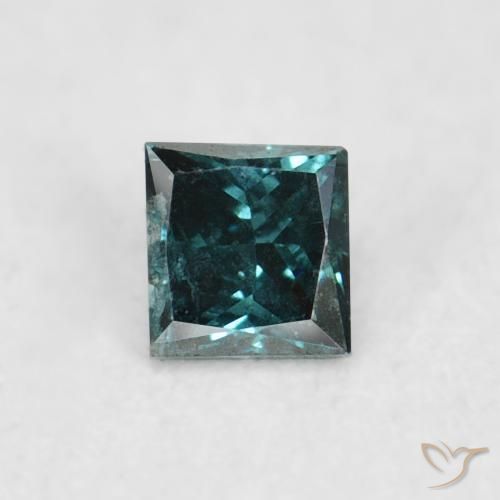 0.05ct Naturel Vert Diamant, Carré, VS-SI