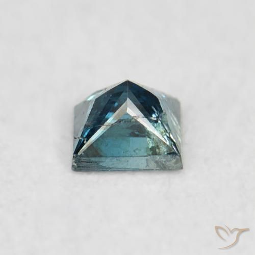 Diamant Bleu naturelle Carré, 0.07 ct, VS-SI