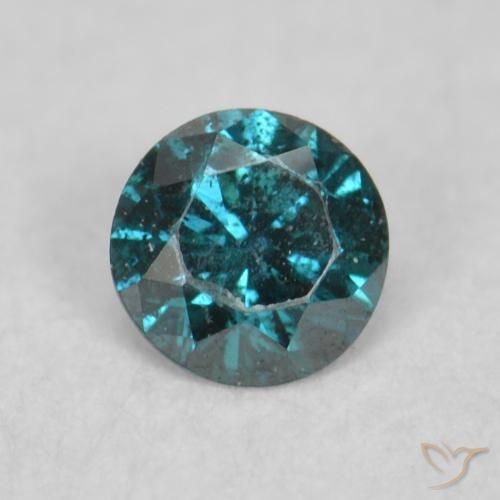 0.06ct Naturel Bleu Diamant, Tour, VS-SI