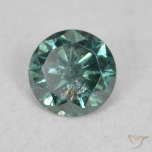 Diamant Vert naturelle Tour, 0.06 ct, VS-SI