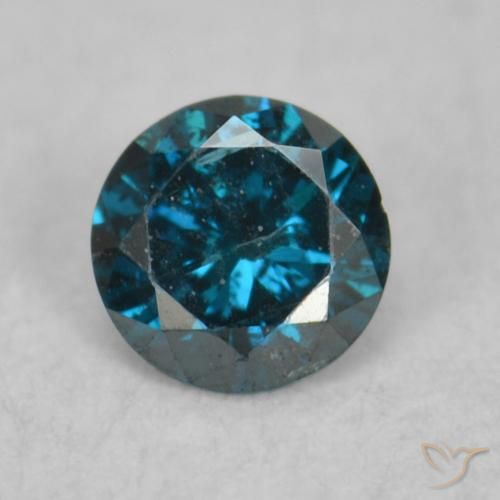 0.07ct Naturel Bleu Diamant, Tour, VS-SI