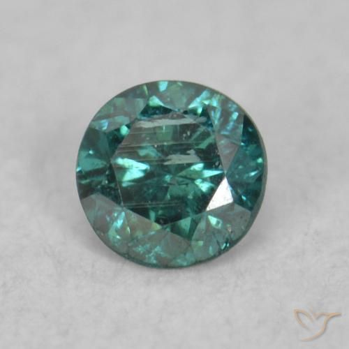 Diamant Vert naturelle Tour, 0.06 ct, VS-SI