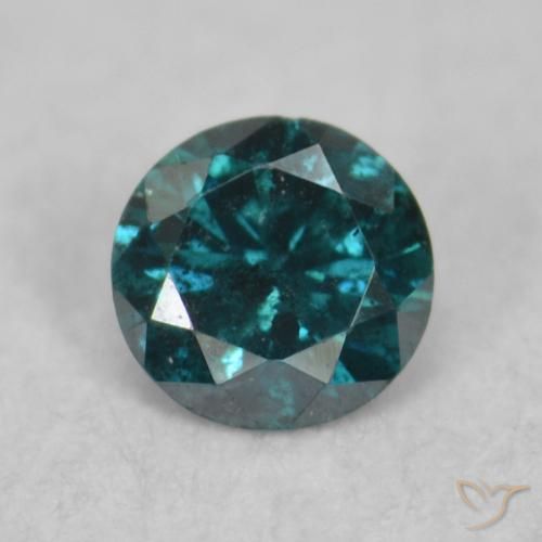 0.07ct Naturel Bleu Diamant, Tour, VS-SI