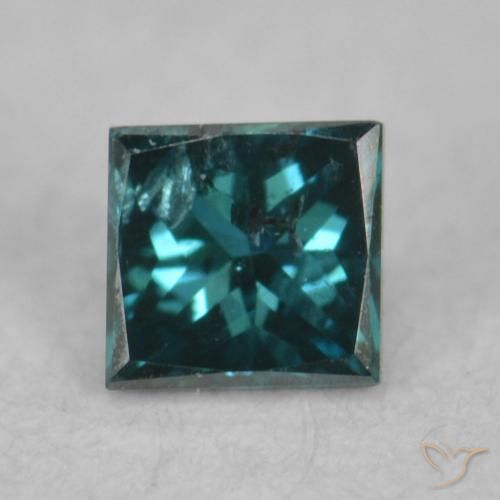 0.07ct Naturel Vert Diamant, Carré, VS-SI