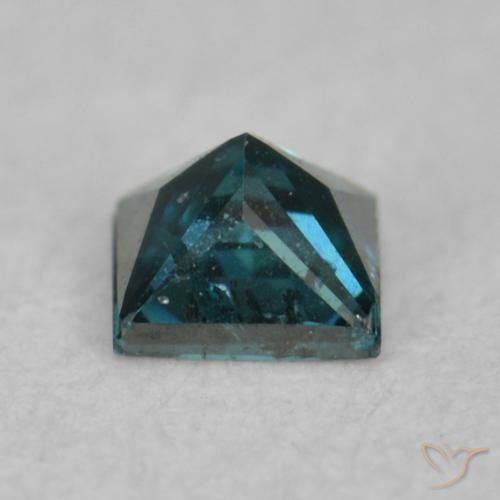 Diamant Vert naturelle Carré, 0.07 ct, VS-SI