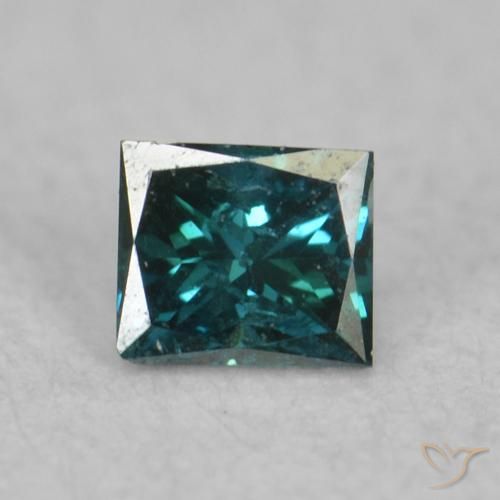 0.05ct Naturel Bleu Diamant, Carré, VS-SI