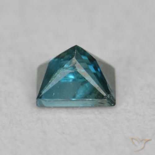 Diamant Bleu naturelle Carré, 0.05 ct, VS-SI