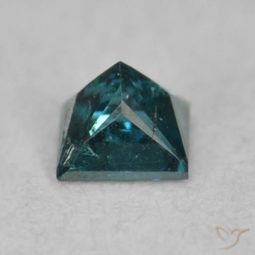 Diamant Bleu naturelle Carré, 0.06 ct, VS-SI