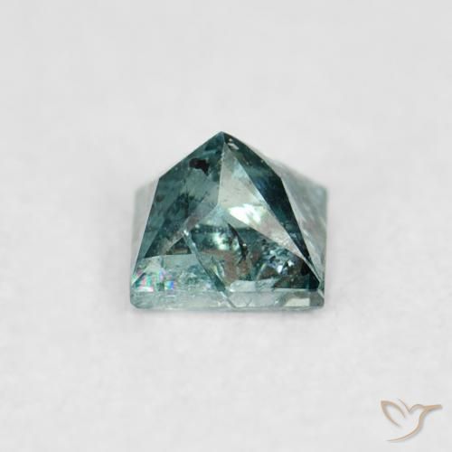 Diamant Vert naturelle Carré, 0.07 ct, SI