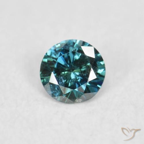 0.05ct Naturel Vert Diamant, Tour, VS-SI