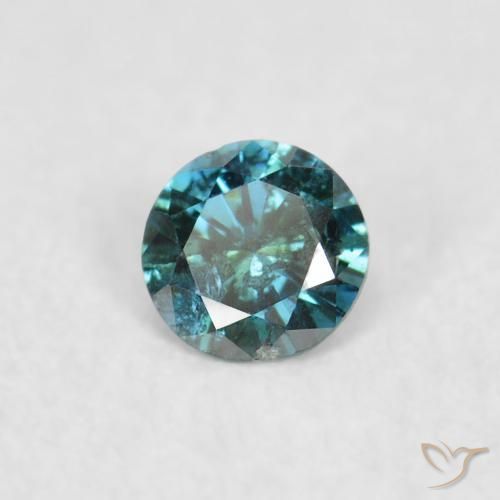 Diamant Vert naturelle Tour, 0.05 ct, VS-SI