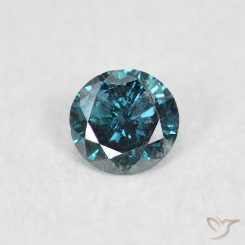 0.05ct Naturel Bleu Diamant, Tour, VS-SI