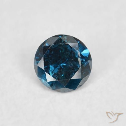 0.04ct Naturel Bleu Diamant, Tour, VS-SI