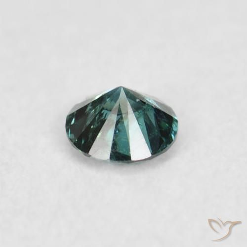 Diamant Vert naturelle Tour, 0.05 ct, VS-SI