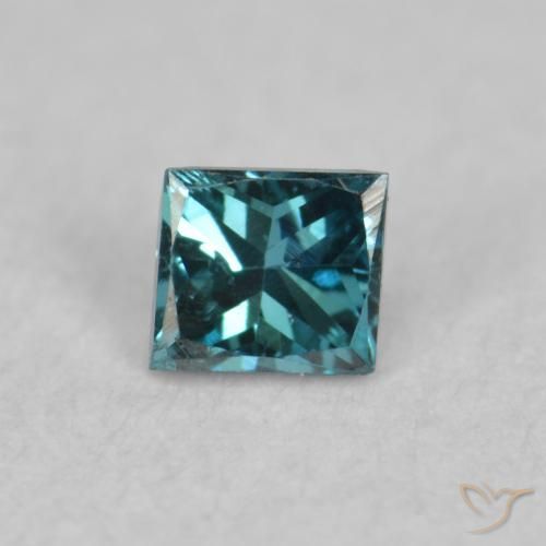 0.07ct Naturel Bleu Diamant, Carré, VS